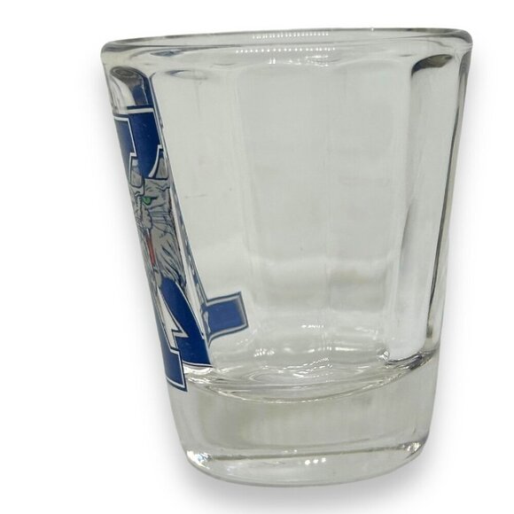 University of Kentucky Optic Shot Glass Wildcat Logo NWOT 1oz Ribbed Man Cave - Picture 2 of 5